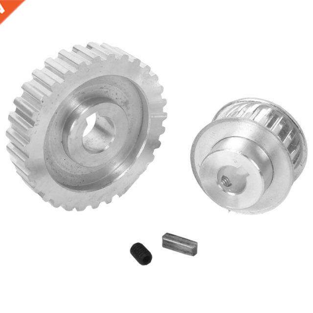 2Pcs Metal Synchronous Pulley Gear Motor Belt Gear Drive Whe
