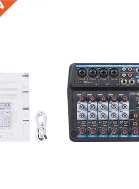 4 Channel Protable Digital o Mixer Console with Sound Card,B