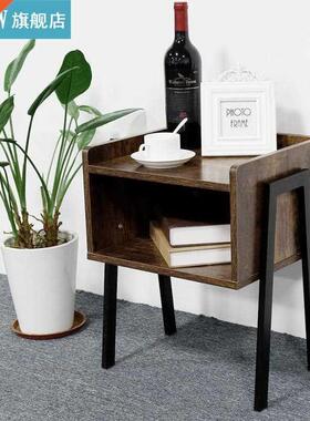 Retro Industry Iron Nightstand Coffee End Bedside Table Dini