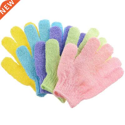 2/5pcPeeling Exfoliating Gloves Shower Body Brush Fingers B