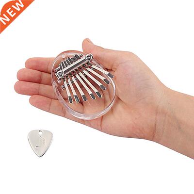 8 Keys Mini Kalimba African Transparent Thumb Piano Finger M