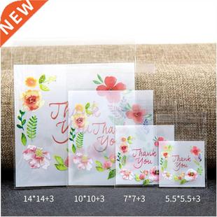 Thank you Cookie&Candy 100Pcs Self Bags Bag Adhe Plastic