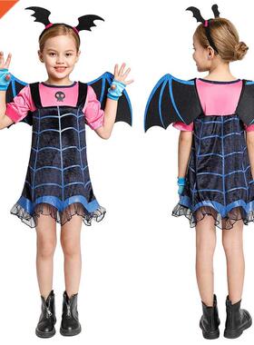 Kids Vampire Costume Girl Headband Girls Princess Dresses Va