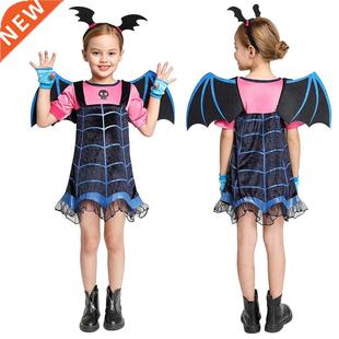 Kids Vampire Costume Girl Headband Girls Princess Dresses Va