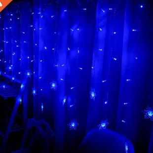 Snowflake Icicle Lights LED Fairy String Lights Christmas Ga