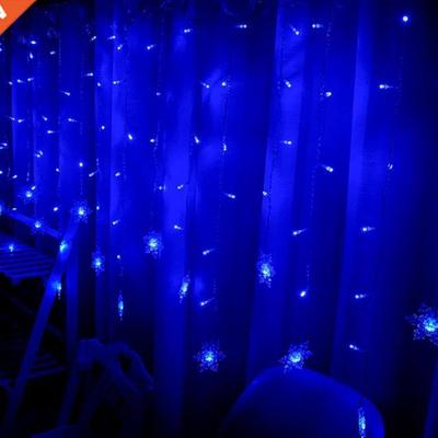 Snowflake Icicle Lights LED Fairy String Lights Christmas Ga