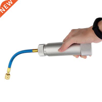 Oil Dye Injector 1/4SAE R134A 2 OZ UV03QC12L Hand Turn Pump