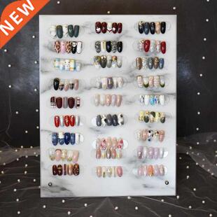 Nail Color Card Marble Style Magnet Adsorption Card Display