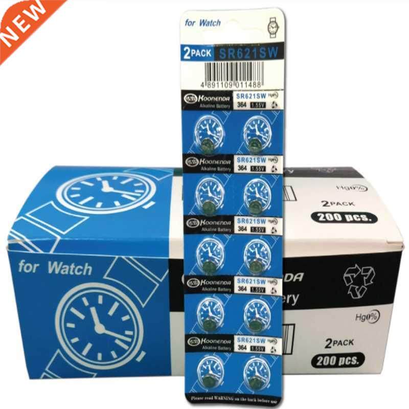 20 PCS 1.55V AG1 64 LR621 SR621SW Button Batteries For Watc
