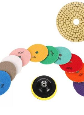 80mm Polishing Pad Kit 10pcs Wet Dry Diamond Polishing Pads
