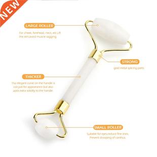 White Jade Face Massage Roll Gouache Scraper Guasha Masseur