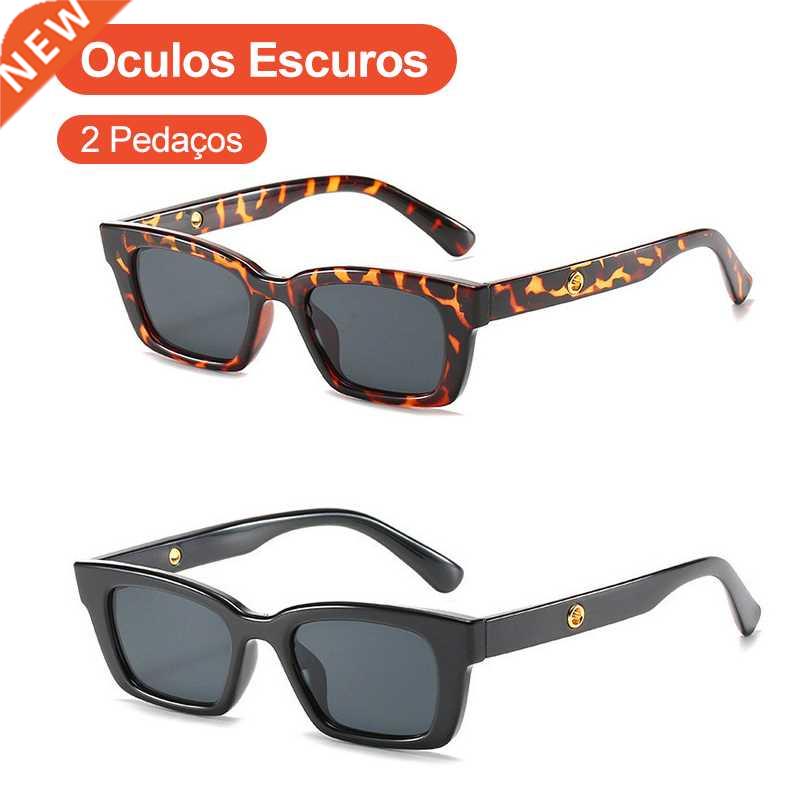 2 Pieces Sunglasses New Black Jennie Sunglasses Leopard glas