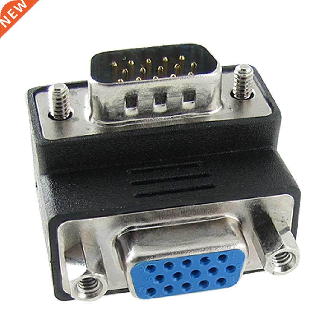 15-Pin VG Mle to Femle M/F Right ngle dpter