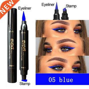 Stamp Waterproof Long Blue Liner Eyeliner Eye Pencil Winged