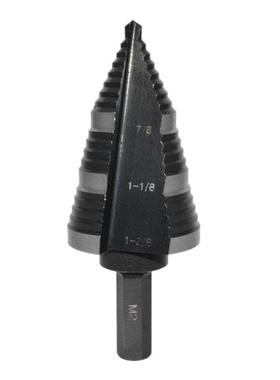 Black Step Drill Bit /8Inch Hex Shank 7/8 To 1-/8Inch for