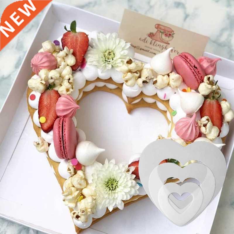 Heart Shape Cake Mold PET Plastic Cake Decorating Tools Conf