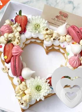 Heart Shape Cake Mold PET Plastic Cake Decorating Tools Conf