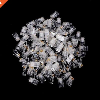 25Pcs Gold Plated RJ45 Network Cables Modular Plug Cat5 CAT5
