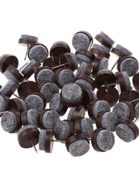 UPPERX 50pcs Chair Leg Floor Felt Pad Skid Glide DIY Nail Pr