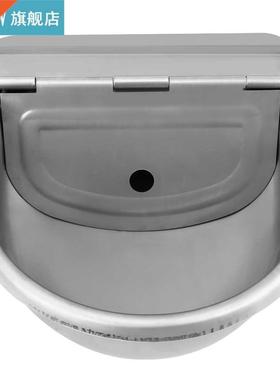 4L Stainless Steel Water Trough Bowl Automatic Drinking For