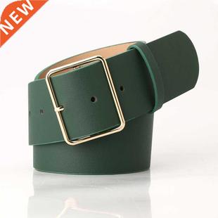 New Fashion 5cm Wide Black Red Leather Female Les Belts H