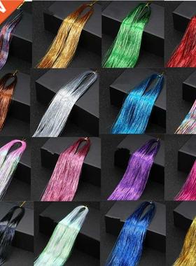 1 Pc Sparkle Shiny Hair Tinsel Hair Extensions Dazzles Women
