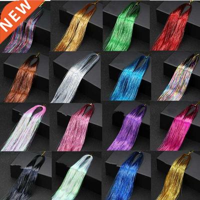 1 Pc Sparkle Shiny Hair Tinsel Hair Extensions Dazzles Women