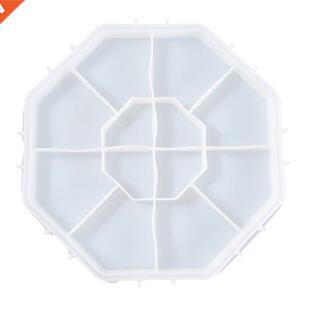 Octagon Storage Tray Epoxy Resin Mold Dish Plate Casting Sil