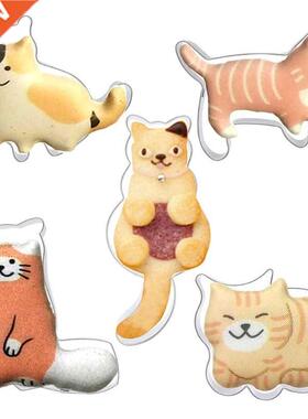 Cat Shape Design Cookie Cutter Set Cookie Dessert and Fondan