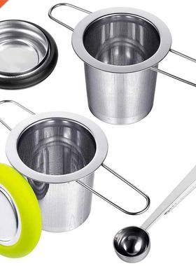 Tea Infusers with Tea Scoop Strainer with Folding Handle Tea