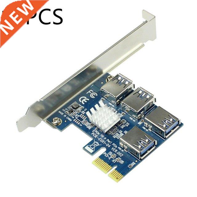 New PCI-E To PCI-E Adapter 1 Turn 4 PCI-Express Slot For Vid