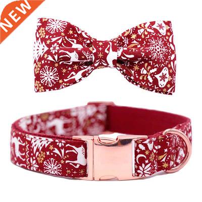 Christmas Snowflake Dog or Cat Collar or Leash with Bows G