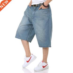 Hip Hop Boardshorts Mens Ame Jeans Shorts Denim Summer Harem