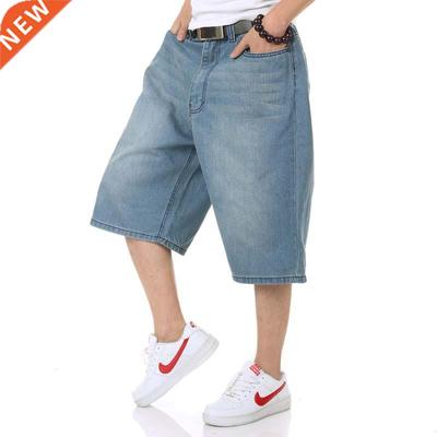 Summer Mens Shorts Hip Hop Harem Denim Jeans Boardshorts Ame