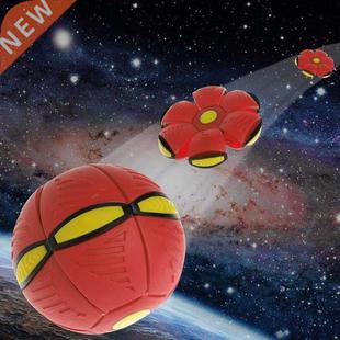 Toy Outd Throw With LED Ball Flat Disc Kid Flying Light UFO