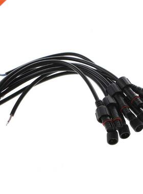 5 Pairs 2 Pin Male to Female Connector Cable For Single Colo