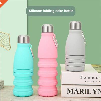 Folding Water Cup 500ML Food Grade Silicone Sport Water Bott