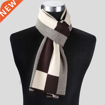 2022 Casual Cool Winter Scarves Men Scarf Warm Neckercheif B