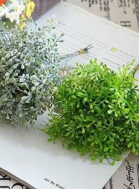 Simulation flower green plant plaic 6 branches pomelo citr