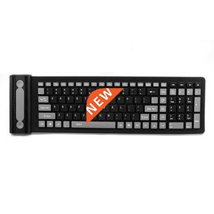 Foldable Silicone Keyboard USB Wired Keyboards 107 keys Port