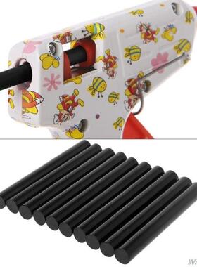 10pcs Hot Melt Glue Stick Black High Adhesive 11mm For DIY C