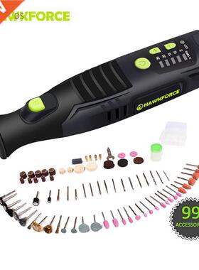 8V Li-ion Cordless Rotary Tool 5 Speed 4 LED Lights HAWKFORC