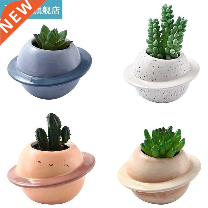 Creative Planet Succulent Pot Ceric Planter with Drainage