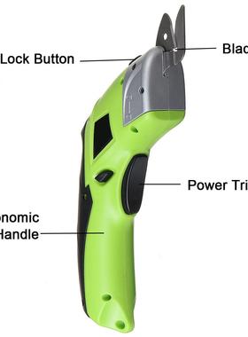 4V Cordless Rechargeable Electric Scissors Fabric Leather Cl