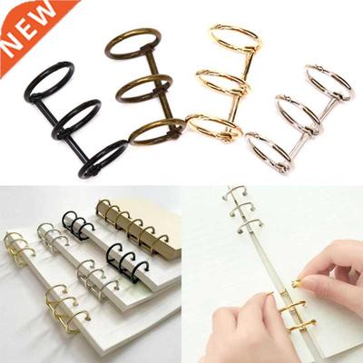 2Pcs Metal Loose Leaf Book Binder 3 Rings For Notebook Album