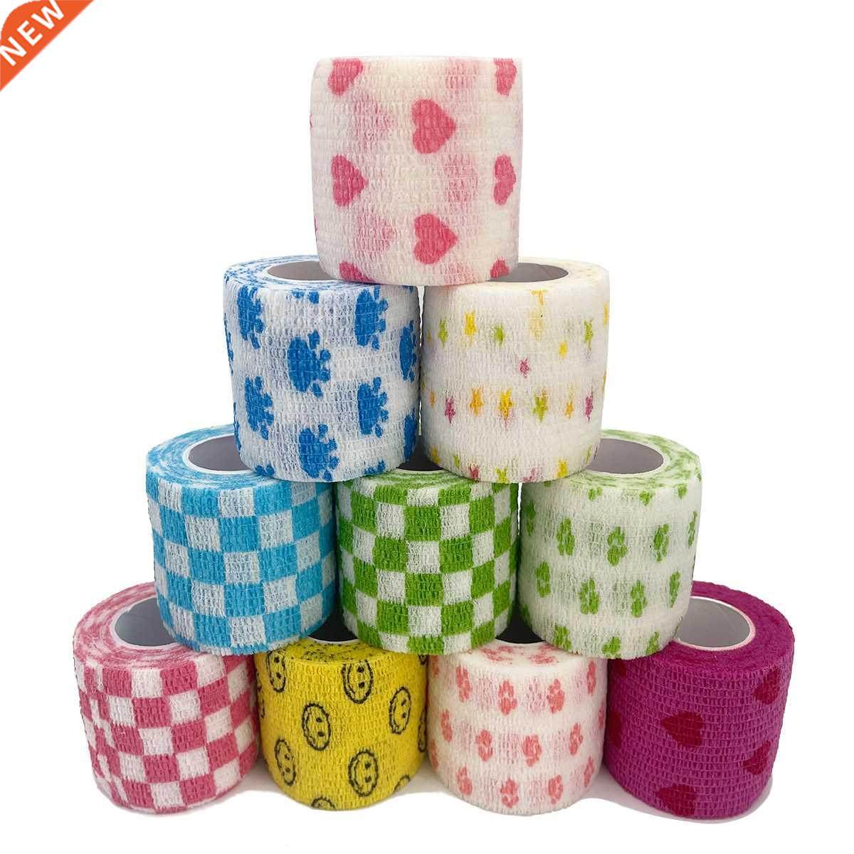 4.8m Colorful Sport Self Adhesive Elastic Bandage Wrap Tape