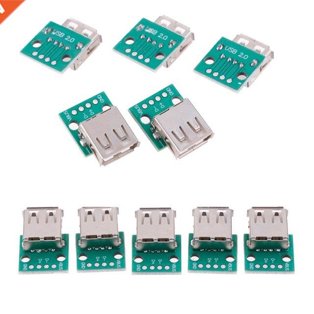 5pcs/Lot Type A Female USB To DIP 2.54mm PCB Connector USB P