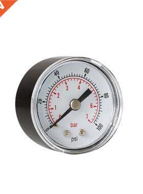 Pressure Gauge 40mm 1/8 BSPT Rear Back 15-300 PSI & Bar