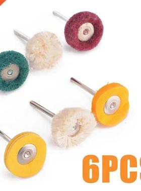 6Pcs/Set 3mm Shnk Wool Felt Grinding Snding Hed brsive