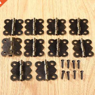 10 Pcs Antique Bronze Cabinet Hinges Furniture Fittings Butt